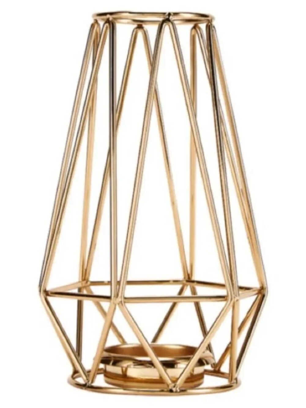 NEW Cute Summer & Rose Gold Metal Tealight Holder Decor Decorative Accent
